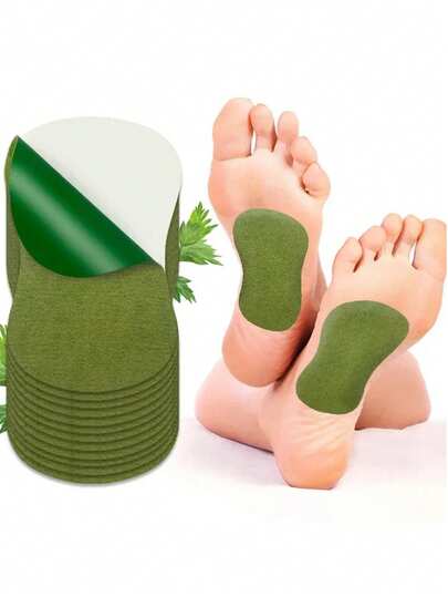 50 Pieces, Plant Extract Moxibustion Foot Patch - Gentle And Non-Irritating Daily Care Insole, Chinese Herbal Foot Patch, Can Relieve The Back, Arms, Wrists, Legs And Knees Discomfort, Gifts For Mothers, Gifts For Grandparents, Suitable For Daily Commuting Use