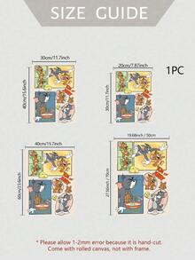 WB 1pc Unframed, Canvas Poster Modern Canvas Poster Decoration Poster Modern Room Decor, Home Decor, Bedroom Decor, Interior Decor, Wall Decor Unique Gift Idea Ready To Hang