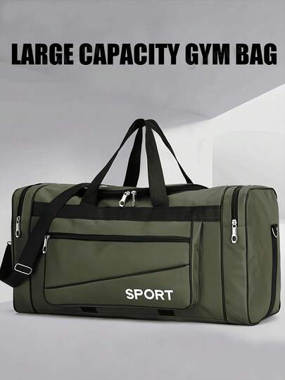 New Large-Capacity Fitness Bag, Multiple Pockets, Large-Capacity Hand-Held Travel Bag, Foldable Luggage Bag, Convenient Travel Storage, Durable Material, Suitable For Daily Travel, Outdoor Yoga And Gym Training, Exquisite Large-Capacity Fitness Bag