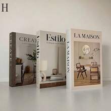 3 件套全新创意家居装饰、节日装饰、氛围道具、摄影、咖啡厅、酒店装饰、仿书