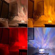 16-Color Wave-Sensing LED Night Light Touch/Remote Control, Dimmable, Auto Rotation USB Powered, Home Decor Ceiling Projection Light Christmas Gift, Party Decoration Perfect For Christmas, Halloween, Thanksgiving, Valentine's Day - ánh sáng màu - Xem 4