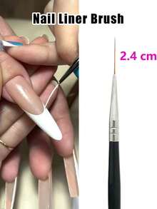 Bộ 3 bút vẽ móng nghệ thuật, bộ cọ vẽ sơn gel móng tay - Vẽ đường nét mảnh, phác thảo chi tiết, bút tô màu mềm, kích thước 9/18/24mm, bộ cọ vẽ móng, bút vẽ móng, bút kẻ viền móng, cọ vẽ móng, bút vẽ hoa, dụng cụ làm móng, nhà cung cấp dụng cụ làm móng, quà tặng cho nữ. - màu đen - Xem 6