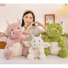 1pc Little Flying Dragon Toy, Sitting Dinosaur Doll, Soft Sleeping Pillow Doll, Dinosaur,Teddy,Birthday, Christmas, Valentine's Day Gifts