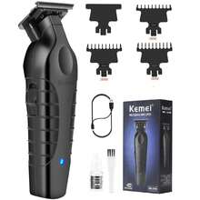 Kemei KM-2299 Professional Hair/Beard Trimmer For Men Zero Gapped Hair Clippers For Barber With T Blade, Cordless Rechargeable,Trimmer Professional Cordless Hair Clipper For Men - 彩色 - 查看 2