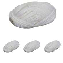 4pcs DIY Faux Leather Fabric Strips, Suitable For Crochet And Knitting - Total Weight 14.1 Oz (Approx. 390g/3.53oz), Length 36 Yards, Ideal For Making Bags, Blankets, Pillows And Rugs - Unique Metallic Colors, Polyester - Multicolor - View 14