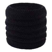 冬季颈部保暖带保暖内衬，高领加厚针织围脖，防寒 - 顆粒 - 查看 6