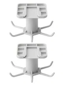 Creative Kitchen Wall Mounted Rotatable Spoon And Spatula 6-Claw Hook, Cabinet And Bathroom Small Item Storage Rack. Bag Clothes Tie Bag Hanger, Kitchen Storage Rack, Hanger, Hook. Kitchen Storage And Organization.