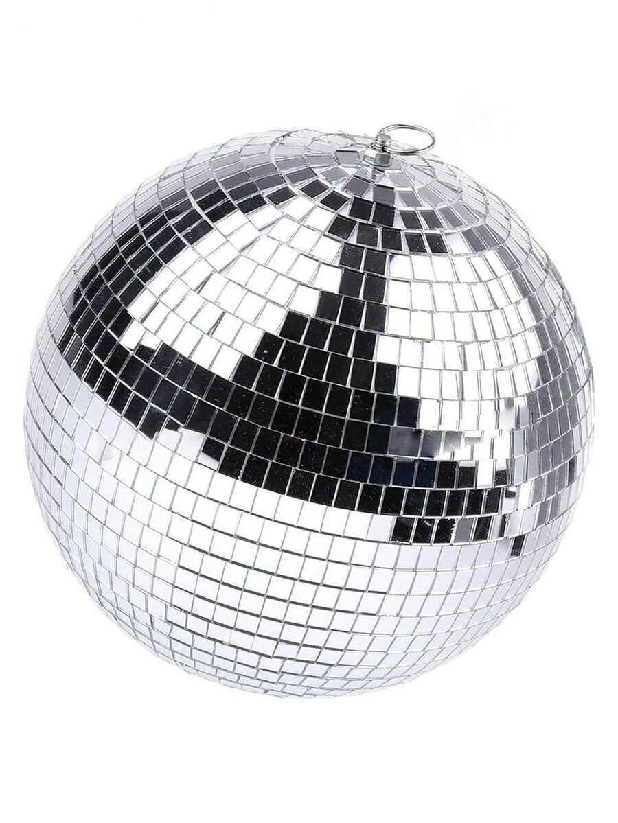 1pc Large Disco Ball Hanging Decoration, Mirrored Disco Lighting Ball For DJ, Club, Stage, Bar, Party, Wedding, Holiday - Stylish And Fun Silver Disco Sphere Decoration - 銀色 - 查看 1