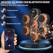 Modelo de Pared Grande, máquina de Boxeo Profesional, con Guantes de Boxeo, electrónica LED de Colores y Bluetooth, 9 velocidades y Modos, para niños y Adultos - Negro - Ver 11
