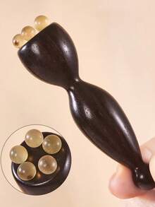 1 件紫檀角眼霜棒、面霜棒、莲子眼部按摩真檀香眼部穴位按摩放松眼部护理