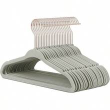 Paquete de 30 Percha de Terciopelo con Ranura en U Antideslizante para bebé, Gancho 360 Giratorio Perchas Ultra Delgada, Perchas de Ropa para Organizador de clóset para niños y niñas - gris - Ver 13