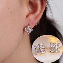 1 para kolczyków w kształcie geometrycznym, modne kolczyki dla kobiet