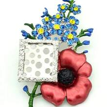 Vergiss nicht Mohnblume Brosche UK Gedenk Abzeichen Geschenk Weihnachten