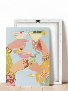 1 buc Postere vintage pentru cocktailuri, Artă murală pe pânză de bar Postere pentru cocktailuri cu lămâie, Artă murală pe pânză cu tocuri înalte colorate Decor dormitor, Decor living, Decor birou, Decor perete sufragerie, Decor cămin, Artă murală, Decor perete, Decor casă, Decor cameră, Artă murală pe pânză, Postere, Artă murală cu ramă, Ramă opțională