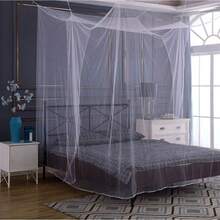 Bed Canopy For King Size Bed, Extra Large Screen Net With Carry Bag, 2 Openings Hanging Kit For Indoor Outdoor Use, Single To King, Easy Installation - Default - View 2