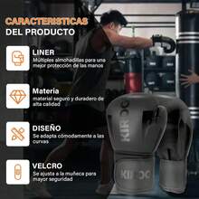 KIROGILY Guantes Box, Guantes de Box para Hombres y Mujeres de 12-14-16 oz, Guantes de Boxeo Adecuados para Artes Marciales Sparring. Incluir Protector Bucal, Correas Boxeador, Bolsa Almacenamiento - 14 onzas - Ver 11