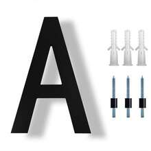 8 Inch Modern Acrylic Steel Floating House Number, Metal Modern Address Plaque, For House Address Number Ground Marker, Garden Gate Mailbox Decor Number, With Nail Kit, Coated Black, 911 Visible Signage - Easy To Install Mailbox And Door Address Label - Multicolor - View 15