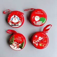 Un paquete de 5 monederos pequeños de regalo de Navidad, regalo de recompensa, compañero de regalo de cumpleaños para la clase de escuela primaria, regalo de Navidad