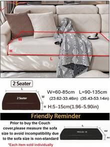 1 件纯色毛绒全覆盖沙发套，宠物友好，防污，可机洗，适合所有季节，圣诞节和新年假期家居装饰，沙发保护套适用于 1/2/3/4 座沙发 - 米色 - 查看 11