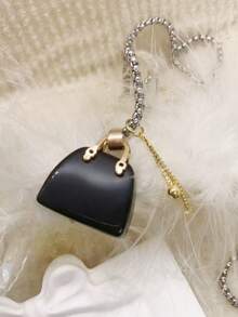 Tiger Auge & Schwarzer Obsidian Perlen Lange Halskette, modisches Pullover Ketten Design für Frauen