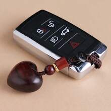 Llavero de sándalo con forma de corazón hecho a mano, llavero de madera para parejas, regalo perfecto para hombres y mujeres, ideal para Navidad o el Día de San Valentín