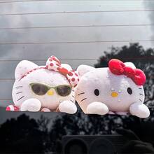Sanrio Sanrio Kitty süße Auto Aufkleber Motorrad Motorrad Aufkleber Cartoon personalisierte Fenster Körper Dekorationsaufkleber Spielzeug als Geschenk