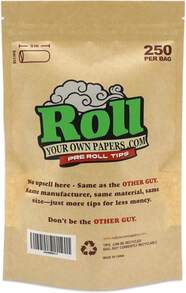 Natural Unbleached Pre-Rolled Filter Tips, ?7mm - Bottle Of 500 Tips - ColorB - 查看 2