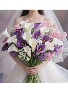 36pcs Christmas Beauty Bouquets, Colorful Mix And Match, Decorative Illustrations, Perfect For Home Decoration, Wedding, Family, Office Decoration, Mother's Day Flower Arrangement, Outdoor Living Room, Valentine's Day, Center Decoration, Living Room Flower Arrangement, Birthday Holiday Party Decoration Supplies, New Year Celebration And Other Holiday Decoration Supplies