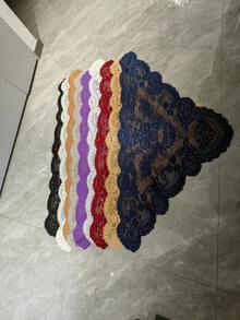 128 cm * 65 cm / 1 peça de acabamento em renda marrom feito à mão, suprimentos de artesanato faça você mesmo para roupas, chapéus, sofás, abajures, toalhas de mesa, bainhas de vestidos, acessórios de vestuário