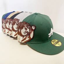M b moda deportes beisbol gorra pareja casual letras ajustables bordado verde visera sombrero gorra unisex bordado letras verde ajuste regulable cierre trasero transpirable estilo deportivo casual ideal para actividades al aire libre entrenamientos viajes y uso cotidiano combinable con atuendos urbanos - LA1 - Ver 2
