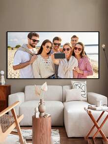 1pc Customized Large Unframed Canvas Photo Poster, Personalize With Your Own Photo, Ideal For Wedding, Party, Birthday, Anniversary Decoration, Custom Photo Gift, Party Decor, Easy To Hang, Great Room Decor - Multicolor - View 8