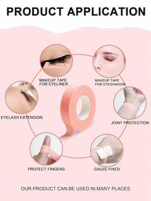 4片/3片/1片装眼影贴纸，眼影和眼线笔辅助工具，眼妆辅助工具，眼妆定型贴纸，眼妆保护贴纸，专业假睫毛贴纸，粘性布质假睫毛贴纸，透气微孔布质假睫毛贴纸，睫毛提拉贴纸，透气低致敏睫毛隔离贴。价格实惠，适合作为圣诞礼物，化妆品，化妆工具，便宜好物，礼品，女士礼品，圣诞礼物 - 彩色 - 查看 7