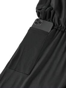 Herren Sport Kompressionsshorts mit Taschen, 2-in-1 Design für Laufen, Fitness