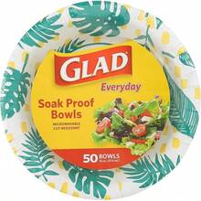 - Cuencos de sopa desechables para alimentos calientes, resistentes a los cortes, cuencos de papel aptos para microondas con diseño de hojas de palma tropicales, para fiestas, chile, - Verde - Ver 13
