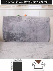 1 pièce Housse de coussin de canapé épaisse et chaude en peluche pour l'automne/l'hiver, housse de siège de canapé moderne minimaliste antidérapante, décoration de chambre, housse de canapé lavable en machine et à la main, décoration de chambre fraîche et à la mode, douce, ne se décolore pas, ne s'effiloche pas, housse de protection pour animaux de compagnie, housse de canapé d'angle réglable convenant pour la chambre, le bureau, le salon, les meubles combinés, le canapé en L et les housses de canapé 1234 places - Gris pâle - Voir 15
