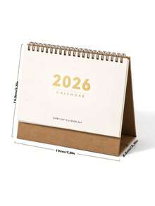 1 件。这款 2026 年桌面日历（日期：2025 年 11 月至 2026 年 12 月）是一款简约高端的学生计划本、办公备忘录日历，同时也是一款圣诞节倒计时日历。它包含月份标签、每日布局和励志名言。单向翻页设计使其适用于家庭、办公室和各种办公环境。 - 彩色 - 查看 7