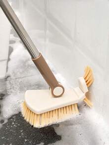 1/2 件浴室地板刷，长柄瓷砖填缝清洁刷，适用于浴室、卫生间、墙壁清洁 - 彩色 - 查看 11