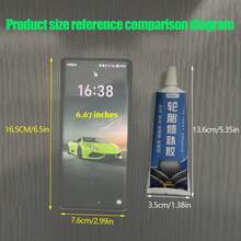 Tire Repair Glue, Tire Repair Tool - Filler For Scratches, Tears, Abrasions, Cracks, Solidifying Soft Glue, Waterproof And Heat/Cold Resistant, Strong Adhesive - Black Adhesive In Blue Bottle 60ML - View 8