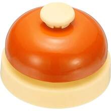 PATIKIL Call Bell, 2.83 Inch Small Desk Service Ring Bell Buzzers For Front Desk Retion Counter Dinner Bar Hotel Classroom Game, Black Red, 1 Pack