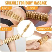 手动滚轮棒，用于木材塑形，专为按摩器和筋膜设计 - 彩色 - 查看 3