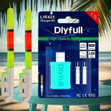 Floating Equipped With Double Bells Dual Hole Chargers And 2 Rechargeable Battery Packs Fishing Electronic Fishing Rod USB Charger With Illuminated Float Light Rechargeable CR425 LIR425 3.7V Lithium Battery Night Fishing Gear - Multicolor - View 16