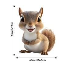 قطعة واحدة ملصق زخرفي من مادة البي في سي بتصميم كرتوني لسنجاب وفأر، ديكور منزلي متعدد الاستخدامات! مصنوع من مادة البي في سي، مناسب للنوافذ والجدران والأبواب والحمامات والمطابخ وغيرها من المساحات. تصميم جذاب وأنيق، يندمج بسهولة مع الأساليب الحديثة والشمالية والعديد من الأنماط الأخرى، لا يتطلب تركيب معقد، زين كل ركن في منزلك بتفاصيل ديناميكية.