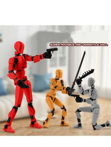 1 pieza Muñeca con 13 articulaciones móviles, Modelo de muñeca robot, Muñeca de bloques de construcción, Muñeca impresa en 3D, Regalo ideal - Multicolor - Ver 3