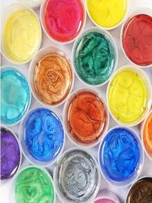 20ml 酚醛树脂粉，15 种颜色 - 鲜艳闪光染料，适用于树脂铸造、蜡烛制作、艺术和工艺品 - DIY 用品、手工艺品 | 鲜艳的色彩 | 光滑的质地 - 15色一套 - 查看 6