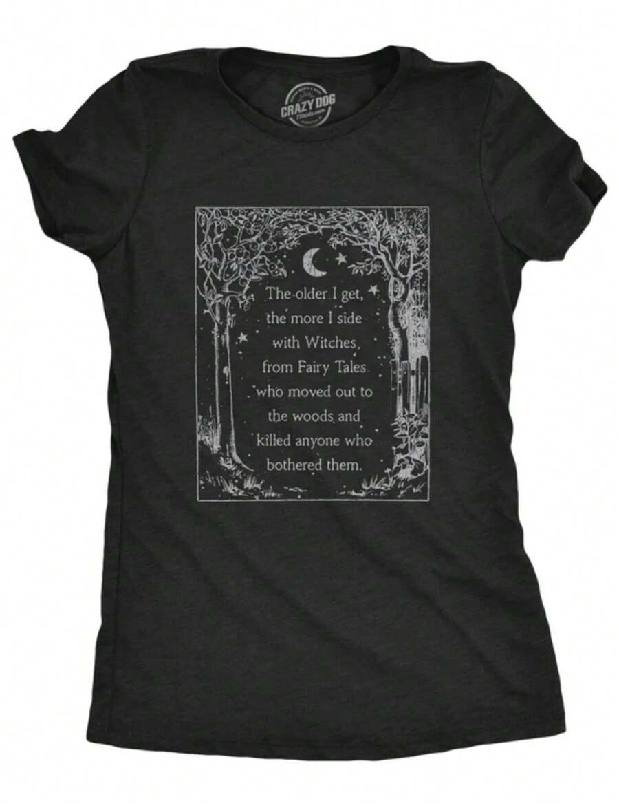 Side With The Witches, Witch Shirt, Pagan TShirt, Occult Shirt, Salem Witch Trials, Witch Shirt, Salem Shirts, Vintage Tee, Halloween Shirts - 黑色 - 查看 1