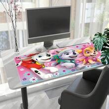 1pc  Cartoon Gaming Mouse Pad - Vibrant Colorful Pups Designs, Durable Desk Mat For PC & Keyboard, Perfect For Gamers, Kids' Room & Office Use, Mouse Pads For Desk