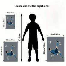 Framed 2D Canvas Modern Wall Art 1pc Ronaldo Bicycle Kick Packaging Wooden Frame Home Decoration Classic Decorative Art Style Suitable For Bedroom, Living Room, Coffee Shop, Dormitory, Bathroom, , Mother'S Day, Easter, Dormitory Decoration, Wall Fashionable Illustration - Đóng khung - Xem 6