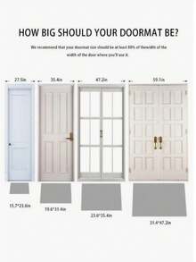 1pc Strawberry & Floral Pattern Doormat, Small Rug Suitable For Holiday Decor, Daily Decor, Room, Living Room, Bedroom, Kitchen, Office, Vintage Farmhouse Indoor/Outdoor Entrance Mat, Autumn/Winter Front Door Mat, Outdoor Doormat, Porch Mat, Entryway Mat