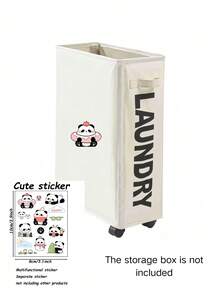 大/小号洗衣篮，可折叠洗衣篮，大号洗衣篮，带滑轮的衣物收纳篮，适用于洗衣房、卧室、客厅装饰，秋季装饰，情人节装饰 - 彩色 - 查看 8