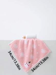 1/3/6 Stücke quadratische Baumwoll-Taschentücher 34*34cm, verschiedene Farben, besticktes Schneemann-Muster. Saugfähig, schnelltrocknend als Handtuch, geeignet für Badezimmer, Küche, Reisen, Hotel, Outdoor, Geschenk zu Feiertagen, unisex